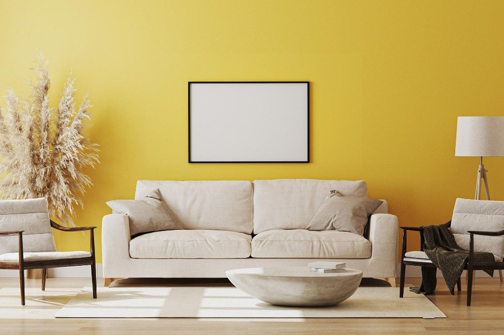 Vibrant Yellow Modern Interior Colour Inspiration