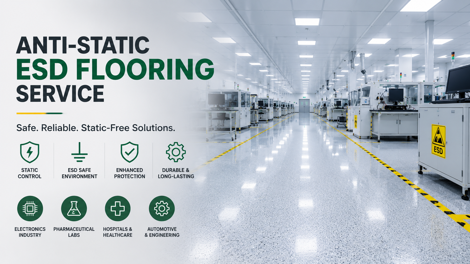 Anti-Static ESD Flooring Service